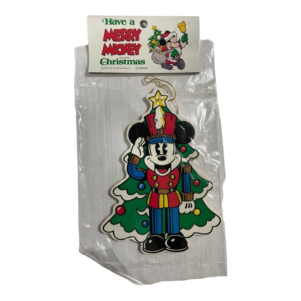Primary image for Disney Have a Merry Christmas Holiday Ornaments MICKEY MOUSE 1991 Soldier