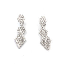10.20 Carat Round Brilliant Cut Diamond 18K White Gold Earrings - £6,887.13 GBP