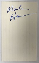 Marla Hanson Signed Autographed Vintage 3x5 Index Card - $12.99