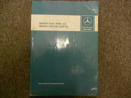 1986 Mercedes Benz Modèle 124.030 300 E Service Atelier Manuel Intro OEM... - $139.95
