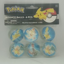 Pokemon Bounce Balls 6 PCS Pack New 2014 DesignWare Nintendo Pikachu Cha... - £11.71 GBP