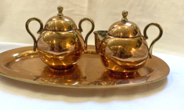 Vintage Copper Plated Mexican Tea Serving Set - £22.82 GBP