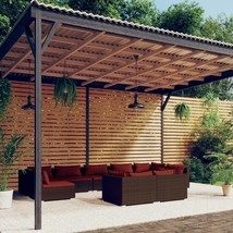  Garden Lounge Set Brown & Cinnamon red - $1,689.78 CAD
