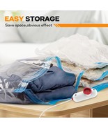 (10) 12&quot;x11&quot; Pack Vacuum Storage Bags with USB-enabled electric Pump For... - £19.77 GBP