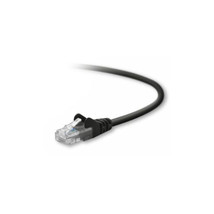Belkin - Cables A3L791B25-BLK-S 25FT CAT5E Black Snagless RJ45 M/M Patch Cable - $31.29