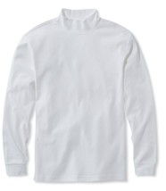 LL Bean Shirt Mens XXL 2xl Beige Cream Mock Neck Long Sleeve Base Layer ... - $34.64