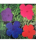 Andy Warhol lithograph FLOWERS. Legendary POP Art #UniqueGift Vintage Wa... - $195.04