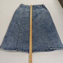 Wash Lab WL2374S Women's Wix Blue Cotton Blend Denim Skirt Size 30 image 7
