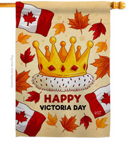 Happy Victoria Day - Impressions Decorative House Flag H137468-BO - £29.09 GBP