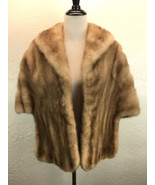 BC Vtg Mink Fur Stole Bolero Jacket Wrap Cape Double Shawl Louis Berman ... - £85.96 GBP