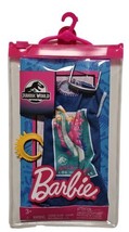Barbie Clothing Fashion Pack Blue Dress Jurassic World &amp; Sunglasses Necklace New - £8.68 GBP