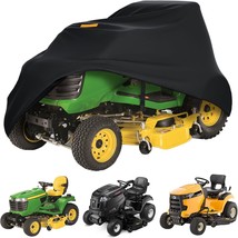 Startwo Riding Lawn Mower Cover, Upgrade Windproof Design Lawn Tractor, Black - £33.77 GBP