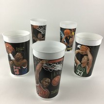 NBA Looney Tunes All Star Showdown McDonad&#39;s 5 Collectible Cups Vintage 1995 Lot - £40.98 GBP