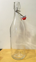 33.75 Oz Giara Glass Bottle with Stopper Caps, Carafe Swing Top Bottles - £7.46 GBP