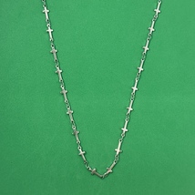 Titanium Steel Link Chain Cross Choker Necklace for Men Women - $10.99