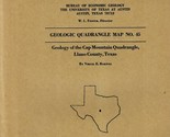 Geologic Map: Cap Mountain Quadrangle, Texas - $12.89