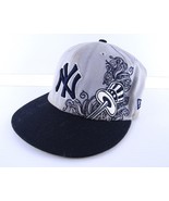 New York Yankees 59fifty, 7 1/8 fittet Hat, Grey MLB Bat and Hat - £8.55 GBP