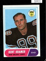 1968 Topps #134 Kent Kramer Ex Saints *X50431 - £1.34 GBP