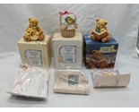 Lot Of (3) Cherished Teddies Lily Abigail And The Book Of Teddies - £33.63 GBP
