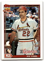 1991 Topps #351 Joe Torre NM Near Mint Cardinals MG ID:43326 - £1.31 GBP