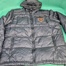 Chicago Bears NFL Pro Line Hooded Puffer Coat Jacket Black Unisex Large - $28.98