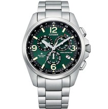 Citizen Men&#39;s Promaster Land Eco-Drive Green Dial Silvertone Stainless Steel  - £462.41 GBP