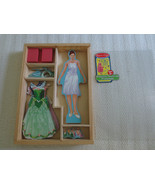 MELISSA &amp; DOUG Magnetic Dress-Up PRINCESS - 20 Wooden Pieces - £6.29 GBP