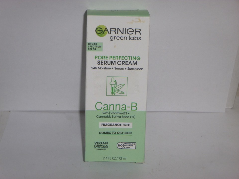 Garnier Green Labs Canna-B Pore Perfecting Serum Cream SPF 30 BB2/22 -2.... - $1.99