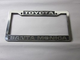 Santa Monica Toyota License Plate Frame Dealership Plastic - £14.94 GBP