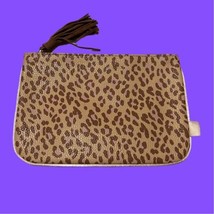 Ipsy Cheetah Leopard Print Glam Travel Makeup Cosmetic Bag NWOB - £11.93 GBP