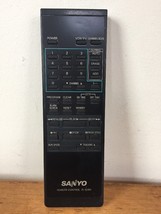 Vintage Sanyo IR 9280 OEM Infrared TV Television VCR Remote Control Black - $12.99