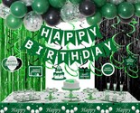 Green And Black Party Decorations, Green Birthday Decorations For Men Wo... - $35.99