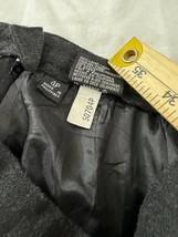 Sassco RN#50610 Women’s 4P Wool Back Zipper Pleated Front Pencil Black Skirt image 5