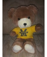 Trudy 1983 University Of Michigan Wolverines Teddy Bear Plush Vintage 9&quot;... - £26.07 GBP