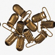 Bronze StitchClips: 1-Inch Fasteners for Sewing, Overalls, Suspenders &amp; Trousers - £84.06 GBP