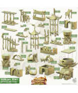 3D Printed Cast n Play Modular Fort Goblins Fort Set 28mm 32mm D&amp;D - €8,40 EUR+