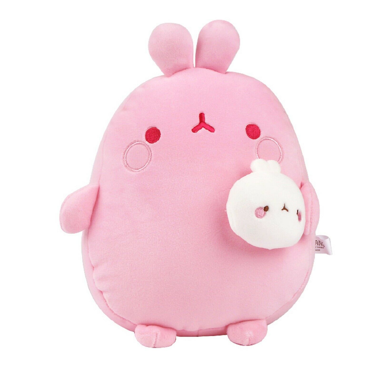 Molang and Piu Piu Stuffed Animal Plush Rabbit Toy Soft Cushion 9.8  (Pink)- Dolls, Clothing & Accessories