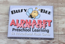 Alphabet Match - Busy Bee Preschool Learning - 52 Educational Flash Cards - $7.22
