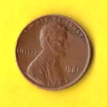 1981 Lincoln Memorial Penny About AU55   - $4.99