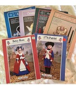 FIBRE CRAFT SET 5 PATTERN BOOKS 1982 - 1989 BETSY ROSS 1776 PATRIOT ANGEL - $30.93 CAD
