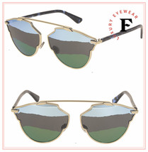 Christian Dior So Real Cruise Gold Blue Green Mirrored Sunglasses Diorsoreala - £292.80 GBP