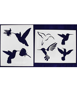 2 Piece Set - Hummingbird Stencils Mylar 14 Mil Painting/Crafts/Stencil/... - $24.54