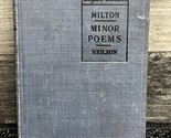 Lake English Classics Miltons Minor Poems 1900 William Neilson ~ Vintage! - $13.54