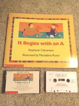 It Begins with an A book and cassette tape by Stephanie Calmenson Schola... - £7.26 GBP