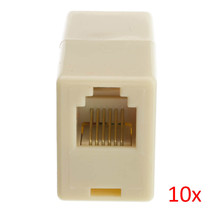 10Pcs Rj-12 / Rj-11 6P6C Telephone Cable Cord Straight-Through In-Line C... - $54.99