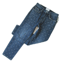 NWT Current/Elliott Vintage Cropped Slim in Night Rider Studded Jeans 26 - £32.70 GBP