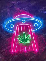 Weed Alien Abduction | LED Neon Sign - £173.83 GBP+