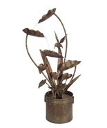 Anthurium and Hummingbird Fountain 39.5&quot;H Iron - $385.98