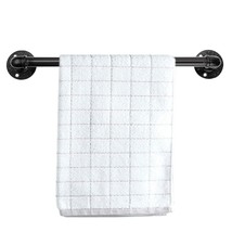 16 Inch Industrial Iron Pipe Towel Rack Holder - Heavy Duty Rustic Hand ... - $25.99