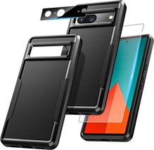 Protective case Compatible With Google Pixel 7 [3 in 1] Dual Layer Military Case - £11.59 GBP